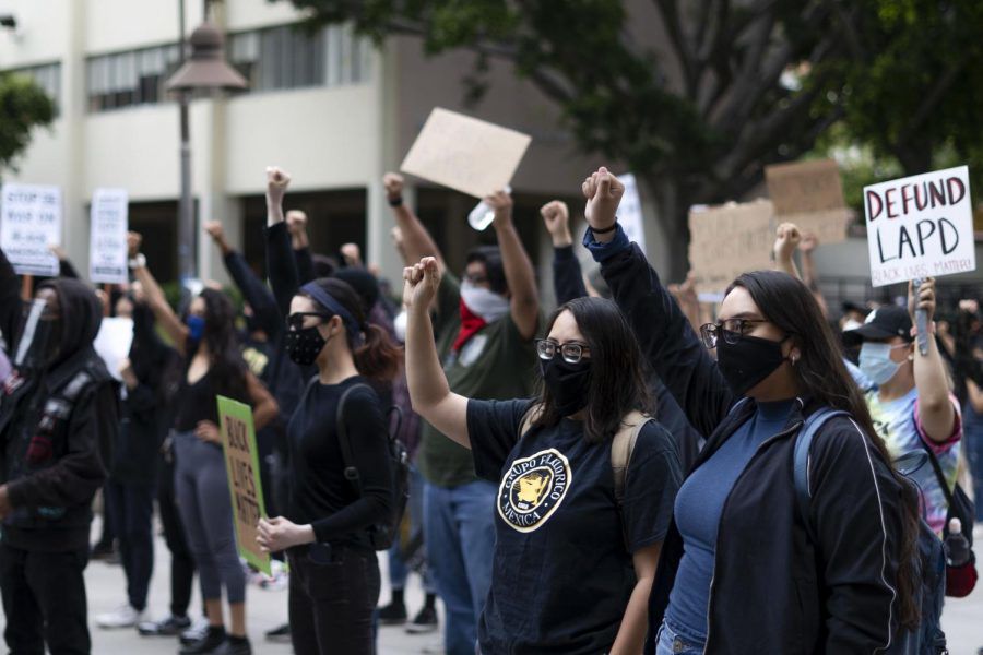 BLM protest at Cal State LA